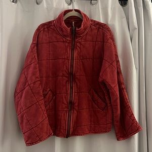 Free People Dolman Quilted Knit Jacket
